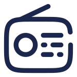 Radio Minimalistic SVG Icon